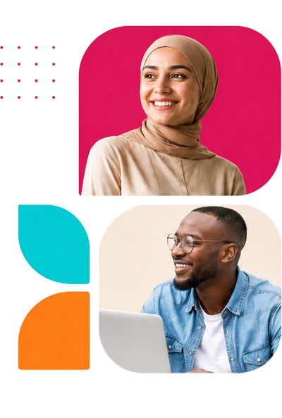 clitch header - women laughing